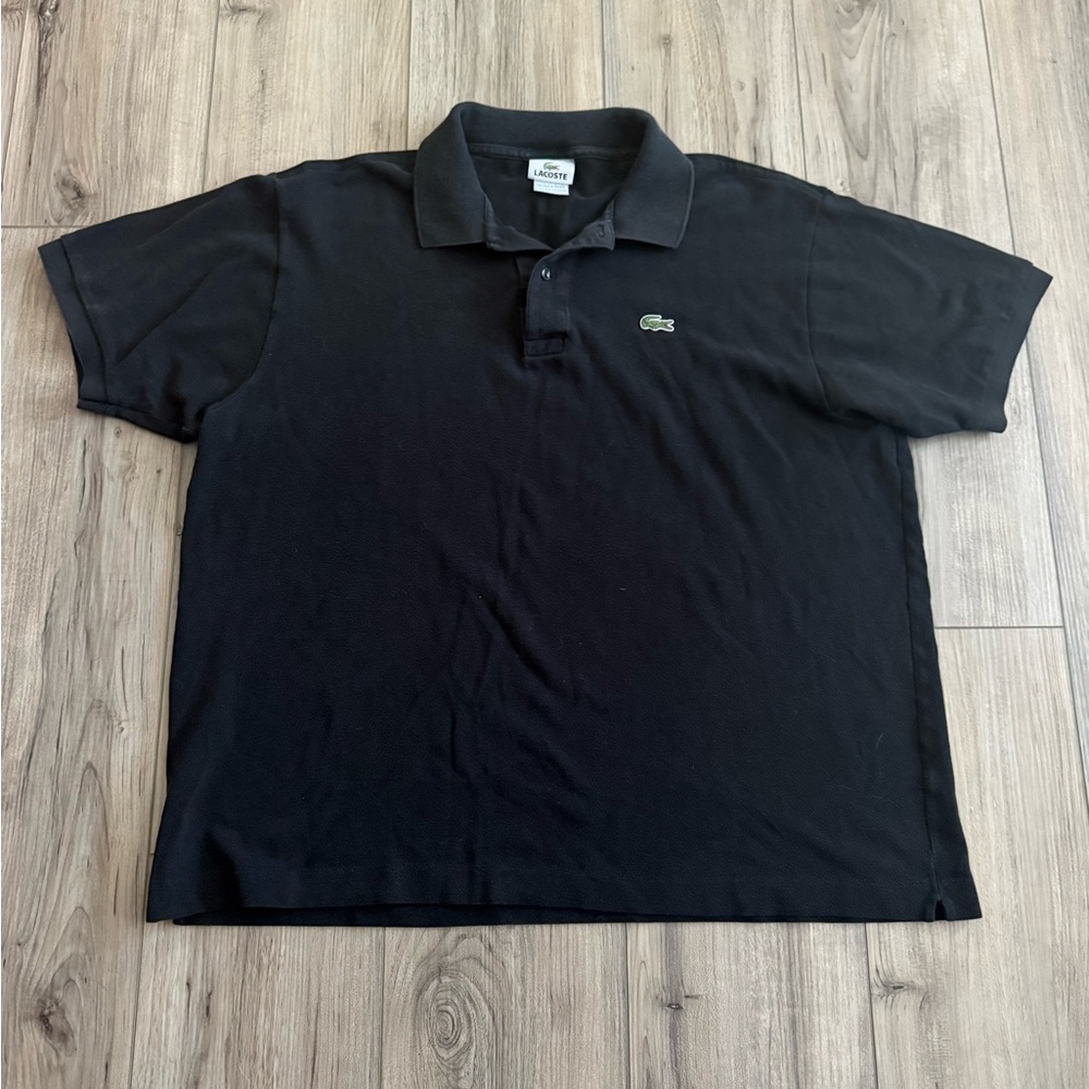 Lacoste Men's Polo Shirt in Black Sz 7 XXL
